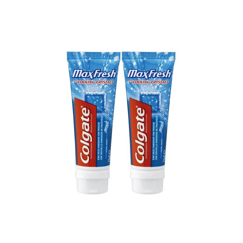 COLGATE MAX FRESH dentifrice cool mint 2 x 75 ml