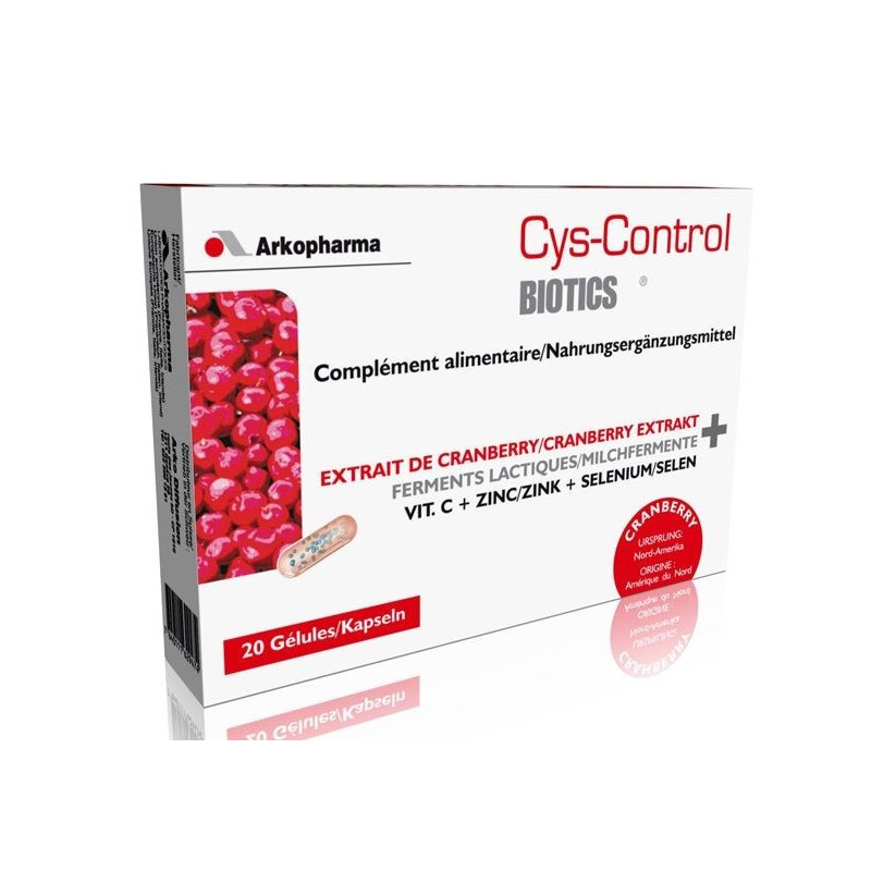 CYS-CONTROL Biotics caps probiotiques 20 pce