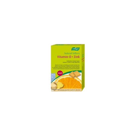 VOGEL natural toffees vitamine D+Zinc orange-gingembre 115 g
