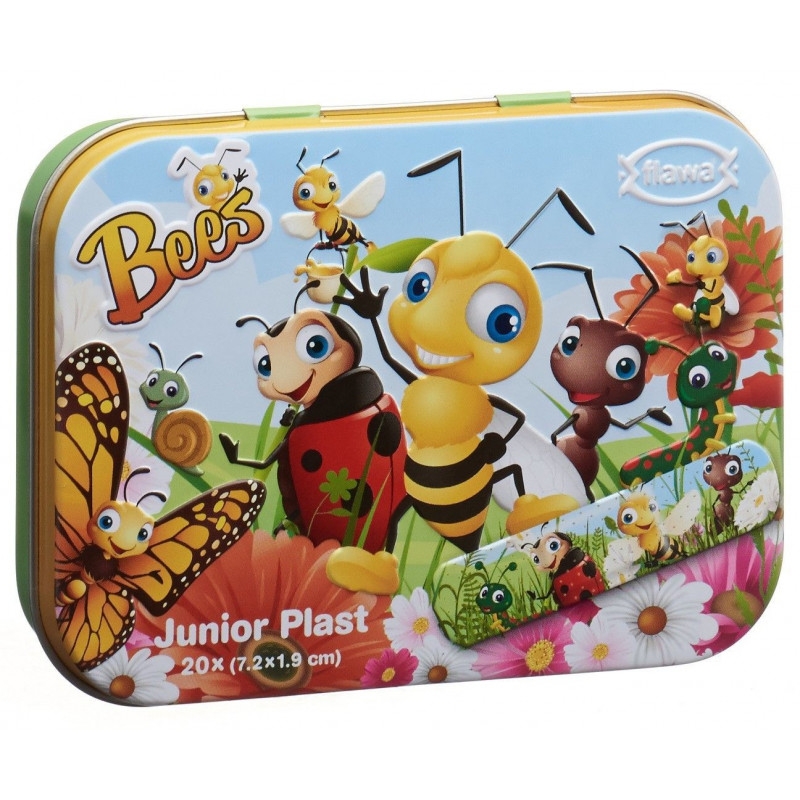 FLAWA Junior Plast Bees Tin Box 20 pce