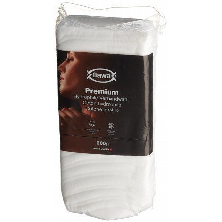 FLAWA Premium coton hydrophile 100% coton 200 g