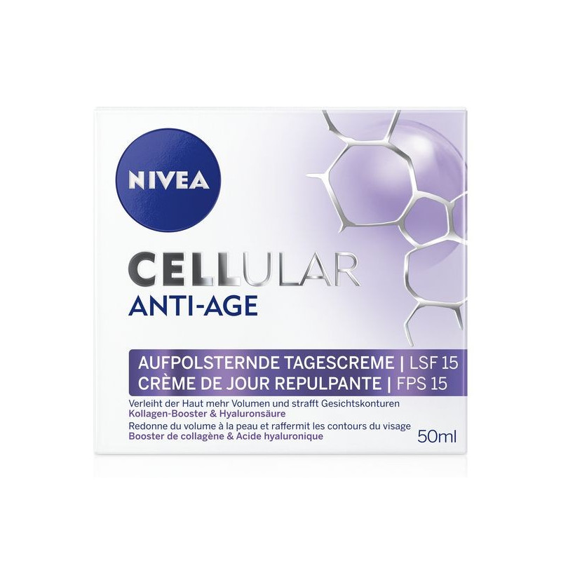 NIVEA Cellular Anti-Age Crème de Jour Repulpante FPS 15 50 ml