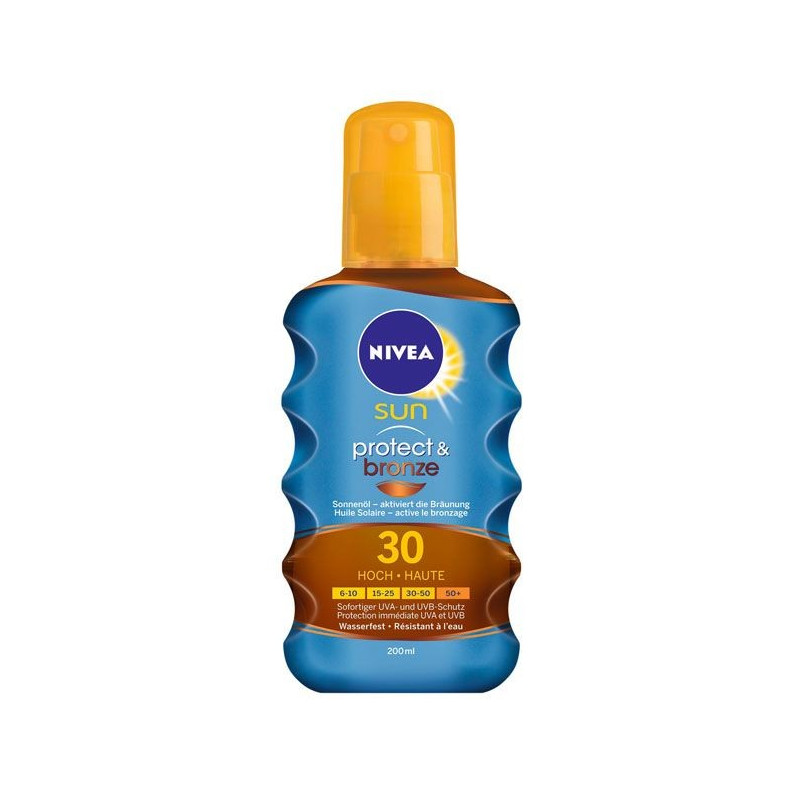NIVEA SUN Huile Solaire Protect & Bronze SPF 30 Spray 200 ml