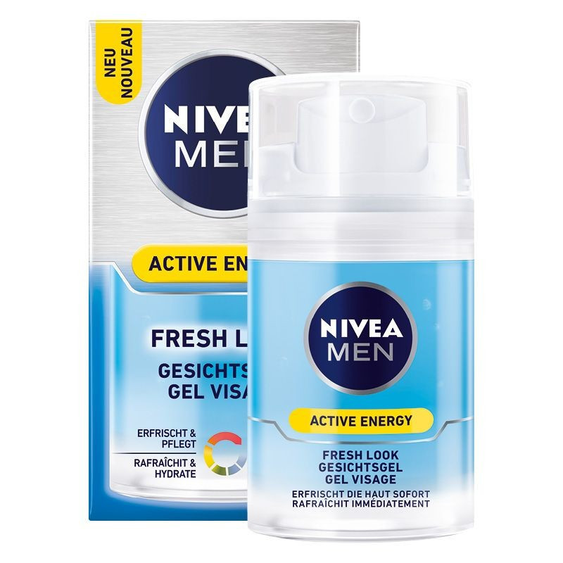 NIVEA MEN Active Energy Fresh Look Gel Visage 50 ml