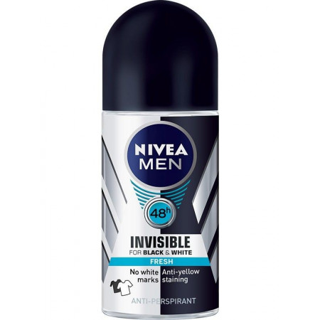 NIVEA Male déo Invisible for Black & White Fresh roll-on 50 ml