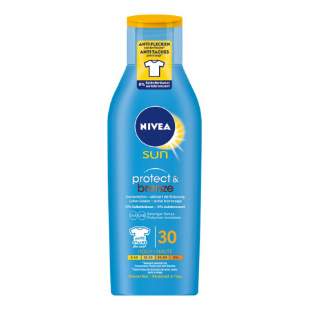 NIVEA Sun lotion solaire Protect & Bronze FPS 30 active le bronzage 200 ml