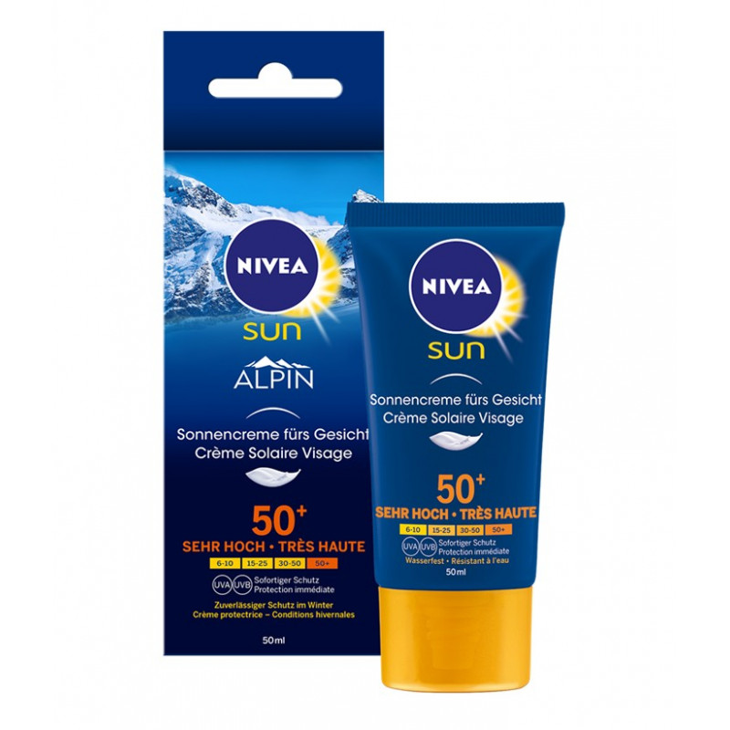 NIVEA SUN Crème Solaire Visage FPS 50+ 50 ml