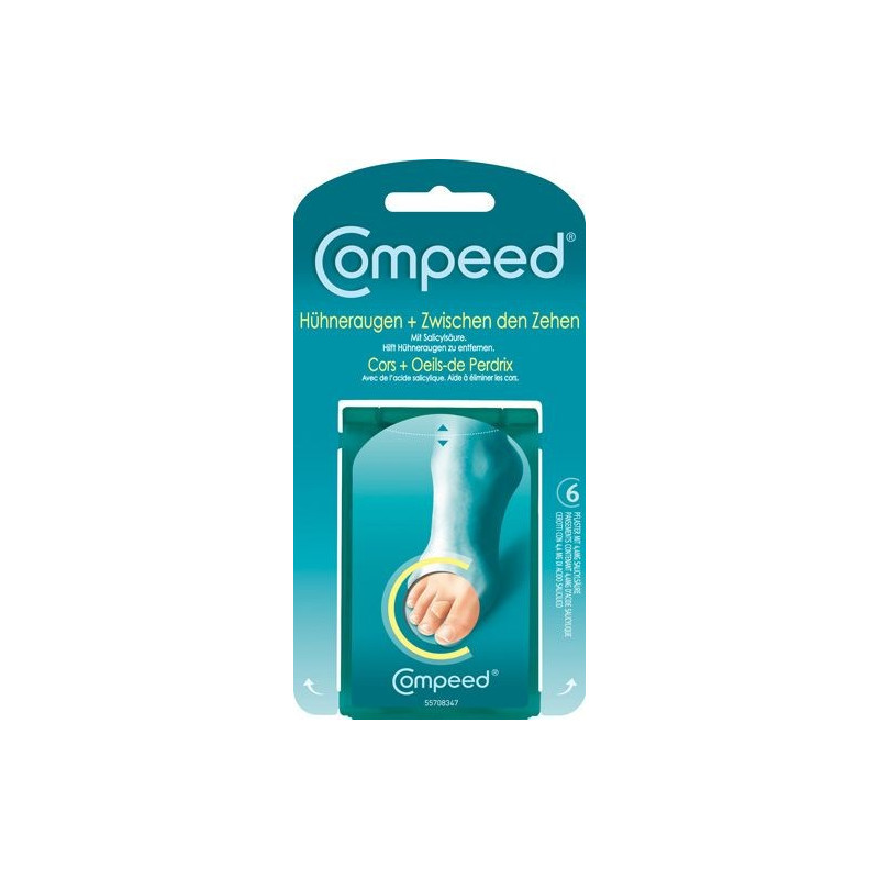 COMPEED cors+oeil perdrix entre orteil small 6 pce