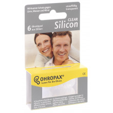 OHROPAX silicon clear sourdines 6 pce