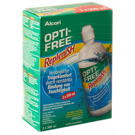 OPTI FREE RepleniSH solution décontamin 2 x 300 ml