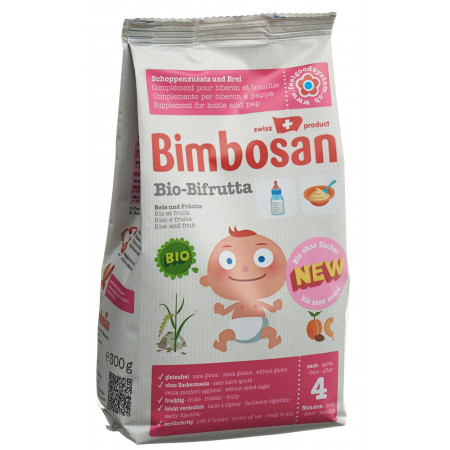 BIMBOSAN Bio Bifrutta pdr riz + fruits sach 300 g