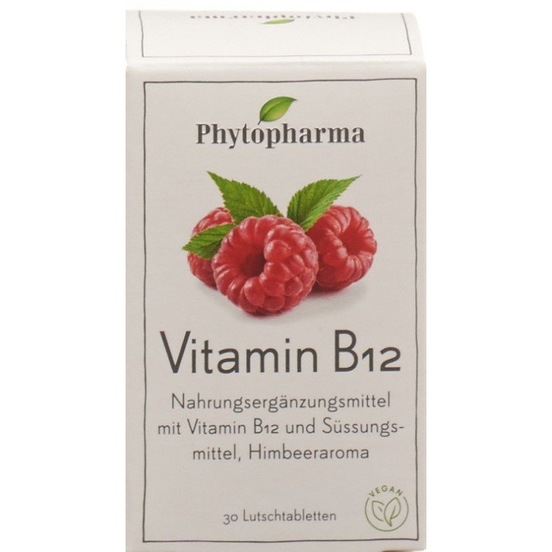 PHYTOPHARMA Vitamine B12 cpr sucer bte 30 pce