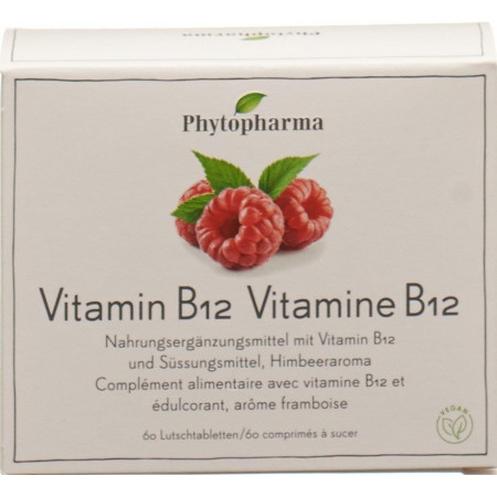 PHYTOPHARMA Vitamine B12 cpr sucer bte 60 pce