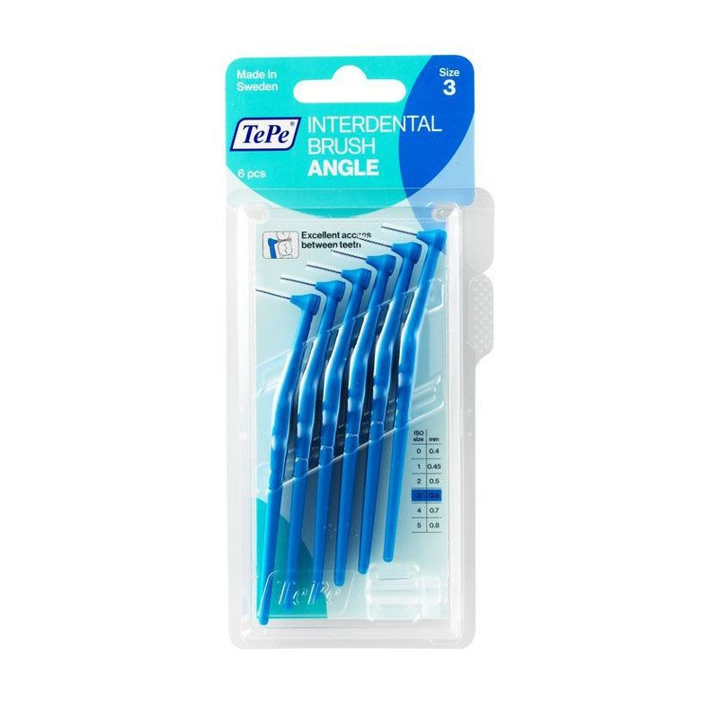 TEPE Angle Brossette interdentaire 0.6mm 6 pièces