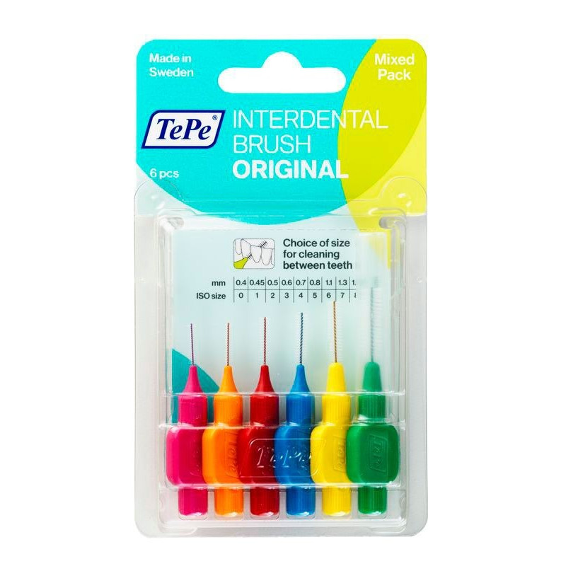 TEPE Interdental Brush Mixed Pack 6 pièces