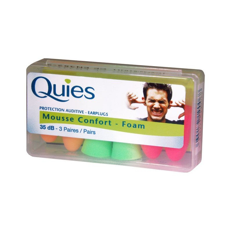 QUIES tampons protect bruit mousse 6 pce