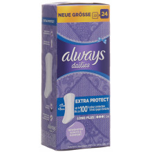 ALWAYS Protège-slip Extra Protect Long Plus 24 pce