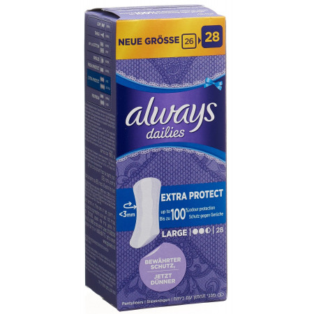 ALWAYS Protège-slip Extra Protect Large 28 pce
