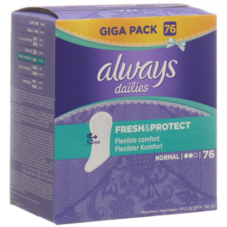 ALWAYS Protège-slip Fresh&Protect Normal Gigapack 76 pce