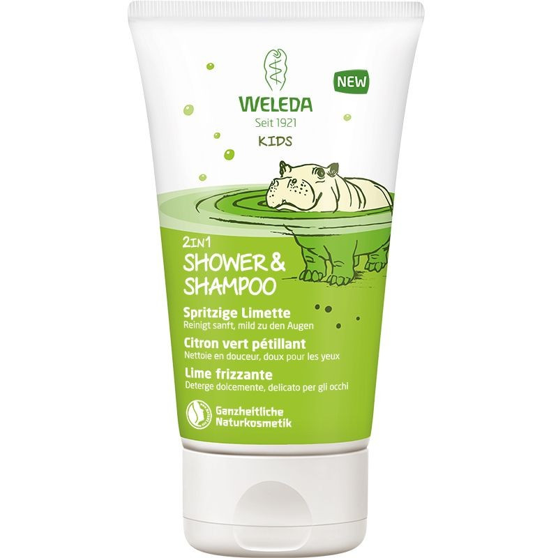WELEDA Kids 2in1 Shower & Shampoo Citron vert pétillant 150 ml
