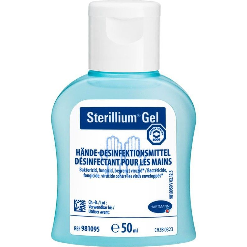 STERILLIUM Gel désinfectant mains fl 50 ml