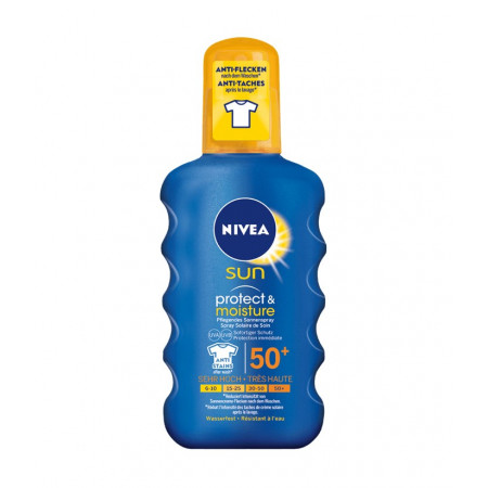 NIVEA Sun Protect & Moisture spray solaire de soin FPS 50+ 200 ml