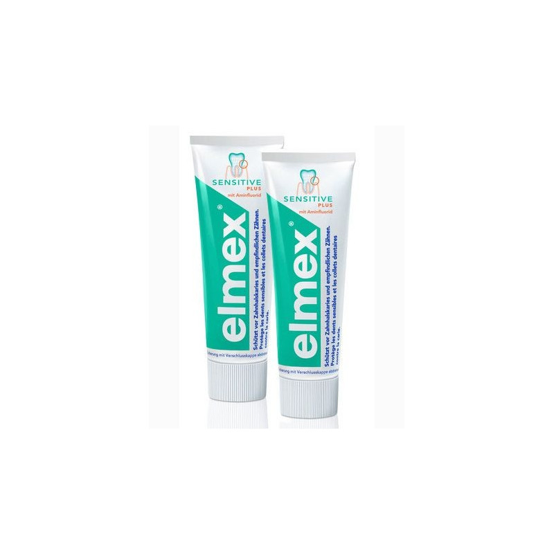 ELMEX Dentifrice Sensitive Plus 2 x 75 ml