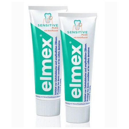 ELMEX Dentifrice Sensitive Plus 2 x 75 ml