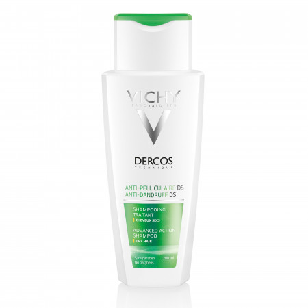 VICHY DERCOS Shampoing Anti-pelliculaire - Cheveux secs 200 ml