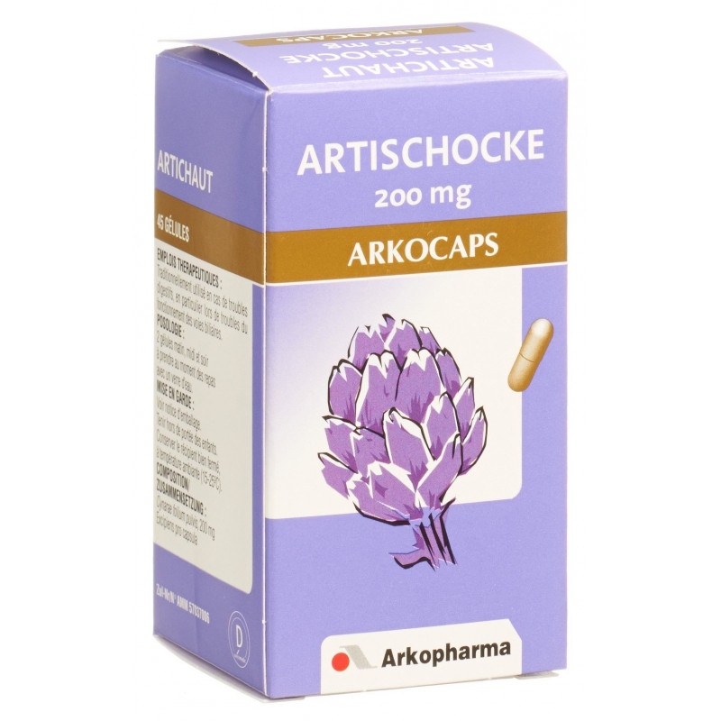 ARKOCAPS artichaut caps 200 mg végétales bte 45 pce